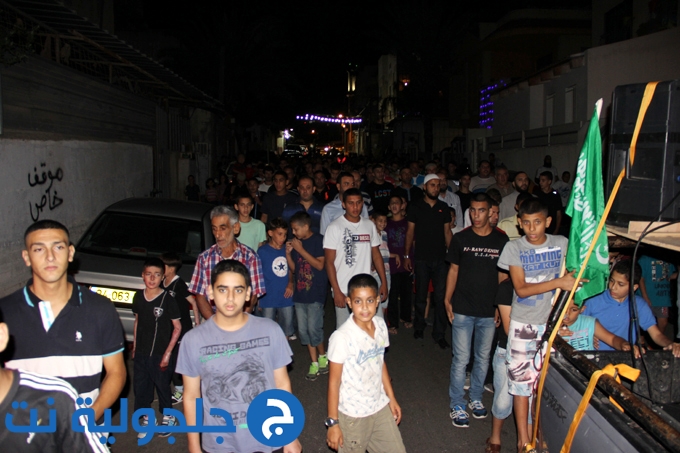 مسيرة ليلة العيد التقليدية في جلجولية 